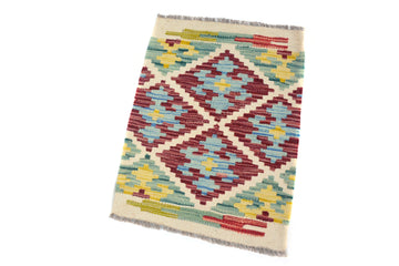 Mini Kilim Rug Mat, 41 x 56 cm (SKU: KLM-2063)