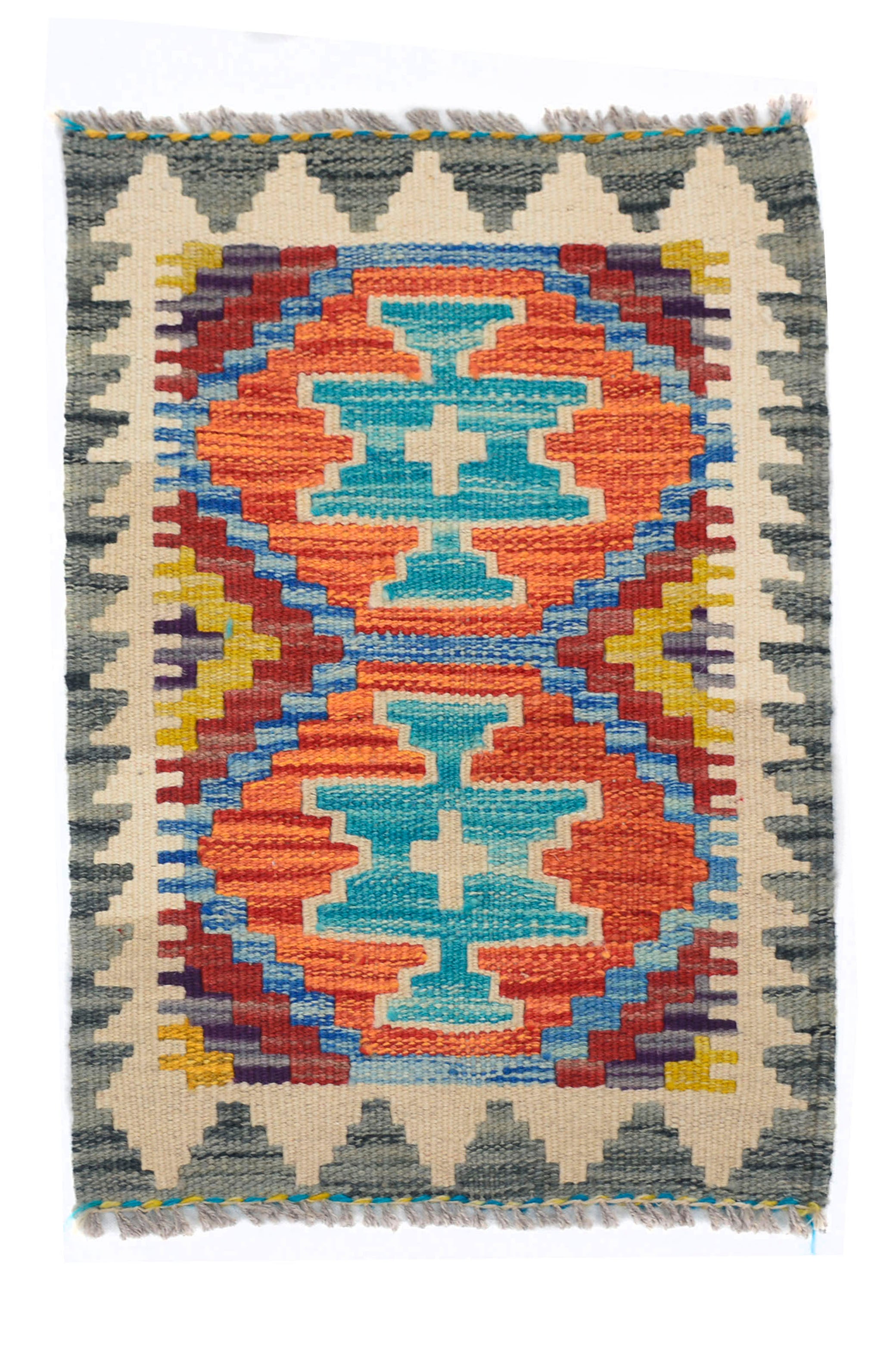 Mini Kilim Rug Mat, 36 x 52 cm (SKU: KLM-2067)