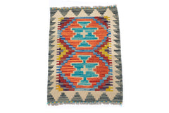 Mini Kilim Rug Mat, 36 x 52 cm (SKU: KLM-2067)