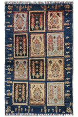 Afghan Khorjin Rug, 75 x 125 cm