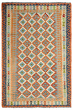 Hand-woven Afghan Kilim Rug, 198 x 297 cm