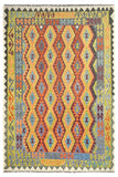 Hand-woven Afghan Kilim Rug, 207 x 308 cm
