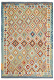Hand-woven Afghan Kilim Rug, 205 x 305 cm