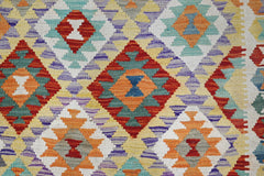 Hand-woven Afghan Kilim Rug, 205 x 305 cm
