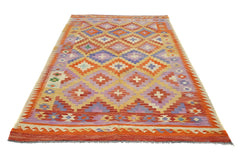 Hand-woven Afghan Kilim Rug, 180 x 244 cm