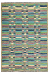 Hand-woven Afghan Kilim Rug, 203 x 297 cm
