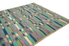 Hand-woven Afghan Kilim Rug, 203 x 297 cm