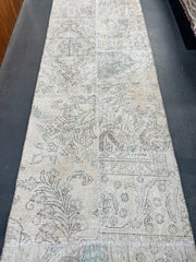 Vintage Patch-work Persian Runner, 80 x 300 cm