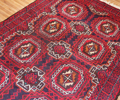 Hand Knotted Vintage Baluchi Persian Rug, 110 x 195 cm