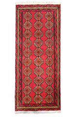 Hand Knotted Vintage Baluchi Persian Rug, 75 x 144 cm