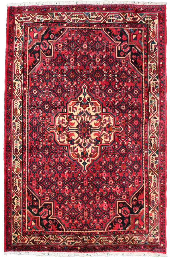 Hand Knotted Vintage Hamadan Persian Rug, 160 x 210 cm