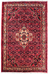 Hand Knotted Vintage Hamadan Persian Rug, 160 x 210 cm