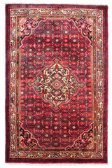 Hand Knotted Vintage Hamadan Persian Rug, 160 x 207 cm