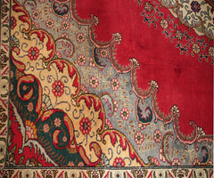 Hand Knotted Vintage Tabriz Persian Rug, 240 x 327 cm (Clearance)