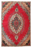 Hand Knotted Vintage Tabriz Persian Rug, 240 x 327 cm (Clearance)