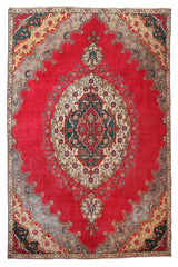 Hand Knotted Vintage Tabriz Persian Rug, 240 x 327 cm (Clearance)