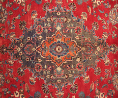 Hand Knotted Vintage Mashad Persian Rug,  297 x 390 cm (Clearance)