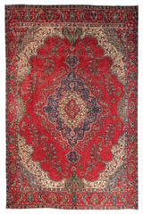 Hand Knotted Antique Tabriz Persian Rug, 296 x 385 cm (Clearance)