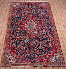 Kashan Persian Rug, 140 x 252 cm
