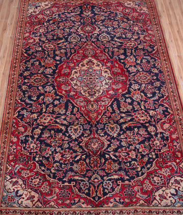 Kashan Persian Rug, 140 x 252 cm