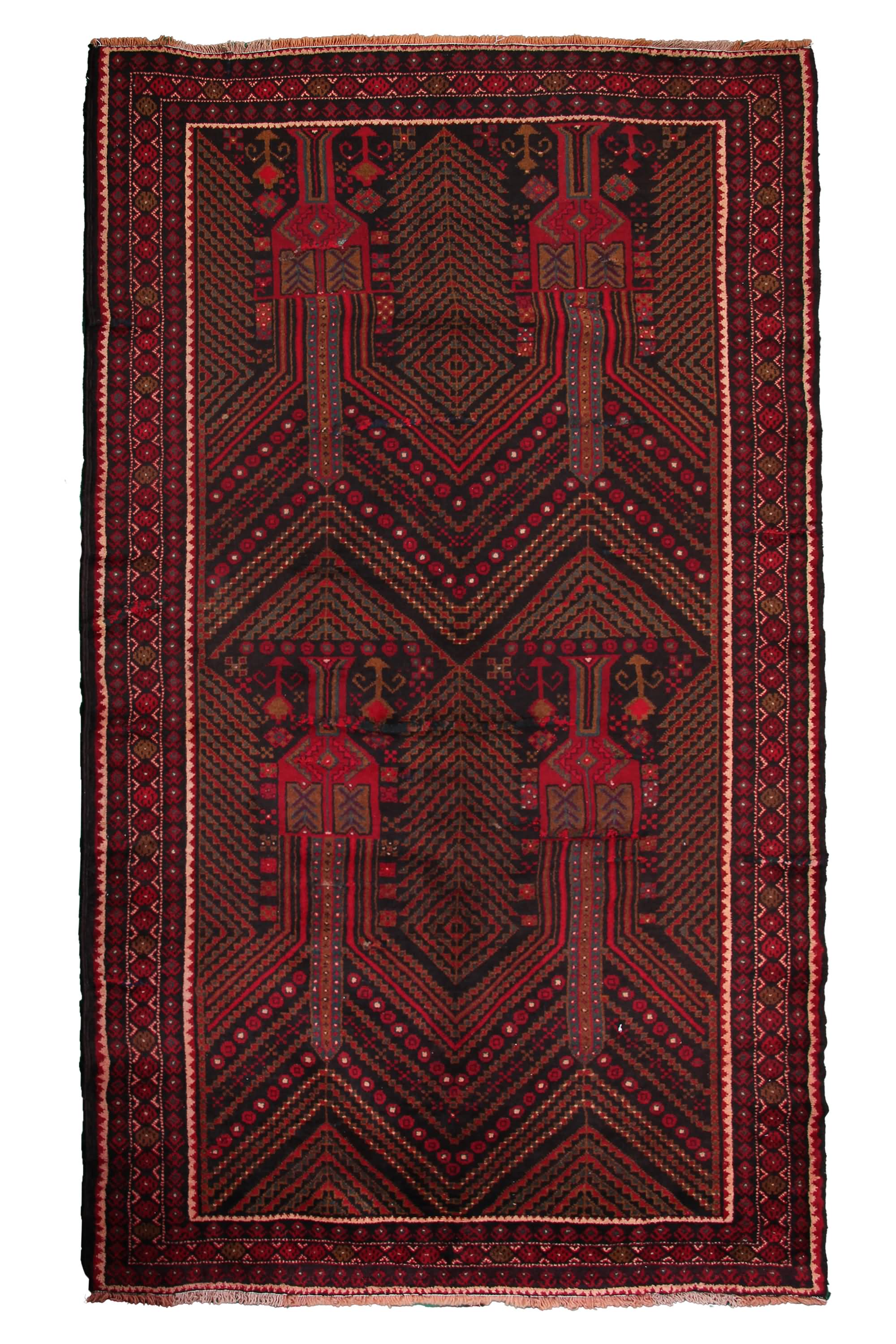 Baluchi Persian Rug, 140 x 287 cm (Clearance)