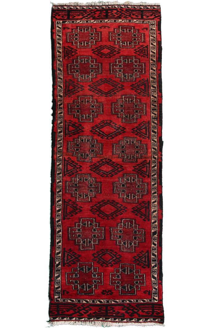 Baluchi Persian Runner, 62 x 182 cm