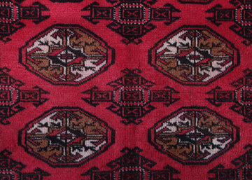 Turkmen Persian Rug, 100 x 142 cm