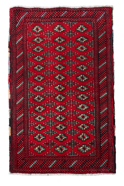 Turkmen Persian Rug, 90 x 140 cm