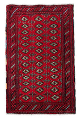 Turkmen Persian Rug, 90 x 140 cm