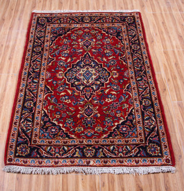 Kashan Persian Rug, 100 X 145 cm