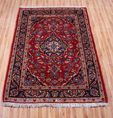Kashan Persian Rug, 100 X 145 cm