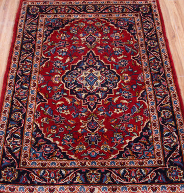 Kashan Persian Rug, 100 X 145 cm