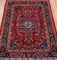 Kashan Persian Rug, 100 X 145 cm