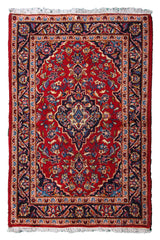 Kashan Persian Rug, 100 X 145 cm