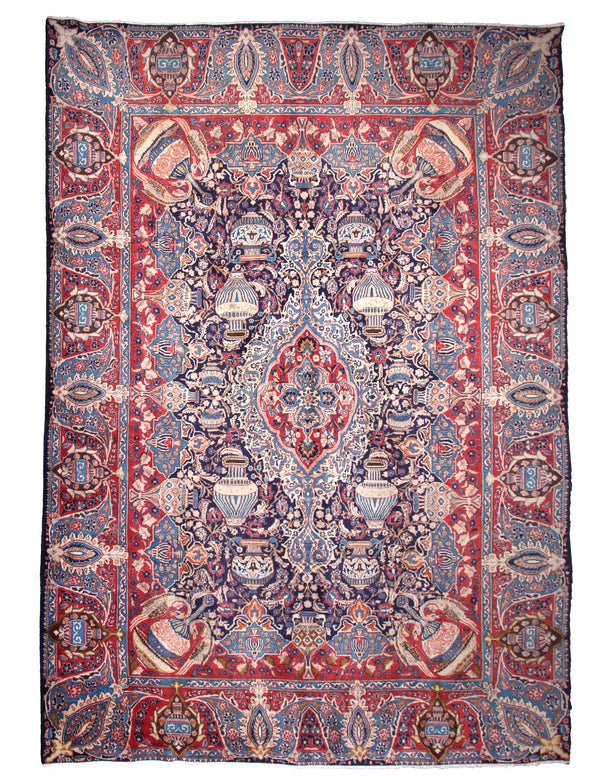 Kashmar Persian Rug, 292 x 380 cm hand knotted vintage wool