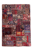 Patchwork Persian Rug, 115 x 171 cm