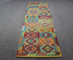 Elegant Tribal Chobi Kilim Runner, 83 x 394 cm (Clearance)