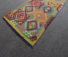 Elegant Tribal Chobi Kilim Runner, 83 x 394 cm (Clearance)