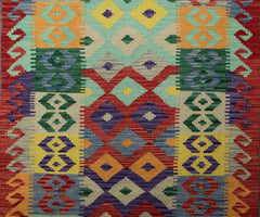 Elegant Tribal Chobi Kilim Runner, 83 x 385 cm (Clearance)