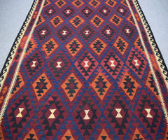 Elegant Tribal Maimana Kilim, 208 x 294 cm (Clearance)
