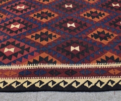 Elegant Tribal Maimana Kilim, 208 x 294 cm (Clearance)