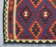 Elegant Tribal Maimana Kilim, 208 x 294 cm (Clearance)