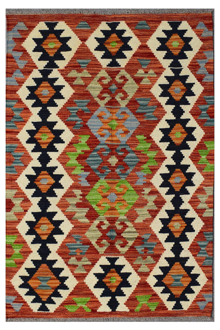 Hand-woven Afghan Kilim,  77 x 123 cm