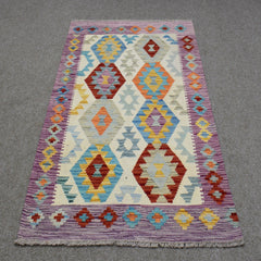 Hand-woven Afghan Kilim, 95 x 151 cm