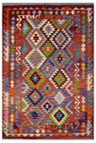 Hand-woven Afghan Kilim, 131 x 192 cm