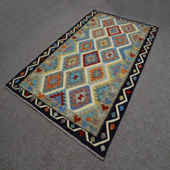 Hand-woven Afghan Kilim, 128 x 204 cm