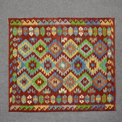 Hand-woven Afghan Kilim, 126 x 181 cm
