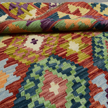 Hand-woven Afghan Kilim, 123  x 171 cm