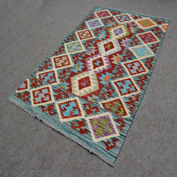 Hand-woven Afghan Kilim, 98  x 150 cm