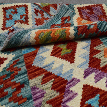 Hand-woven Afghan Kilim, 98  x 150 cm